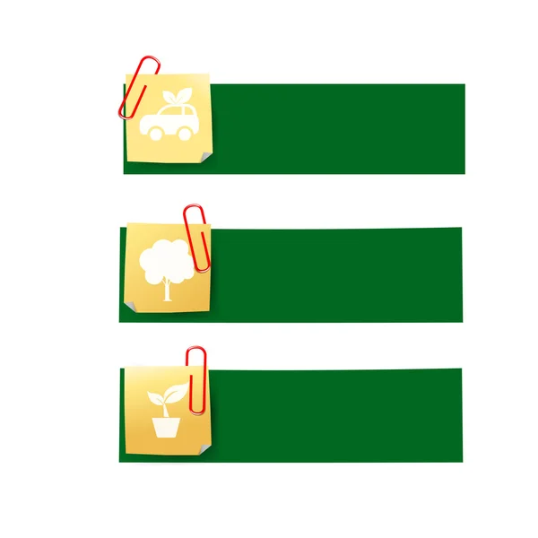 Eco icon ad tag ribbon banner, vector illustration eps10 004 — ストックベクタ