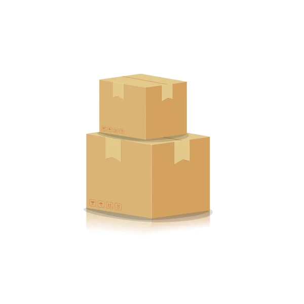 Stacking box isolated on white background vector illustration — Διανυσματικό Αρχείο