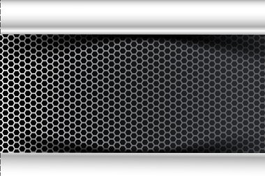 Metallic steel and honeycomb element background texture vector i
