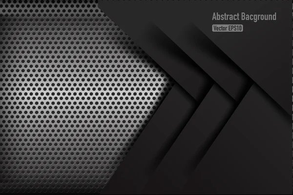 Chrome black and grey background texture vector illustration 010 — Stockvector