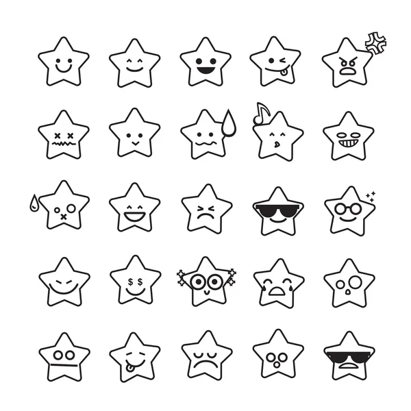 Yıldız simgesi siyah ve wh fark ifade simgesi topluluğu