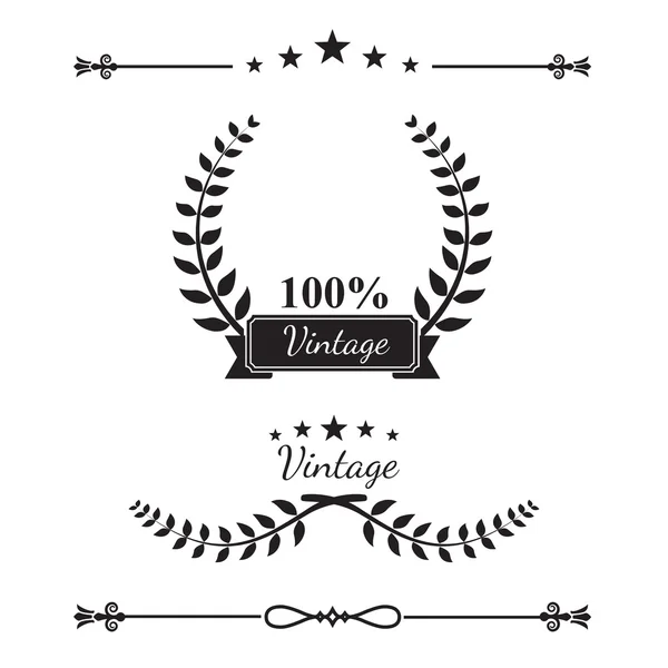 Dekoratif çelenk topluluğu satır öğeleri, kenarlık ve sayfa 