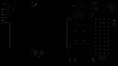 Modüler HUD elementleri, nokta ızgara ve veri çubuğu tasarım elementlerini içeren gelecekçi video şablonu. Ayrı katmanlı vektör illüstrasyonu