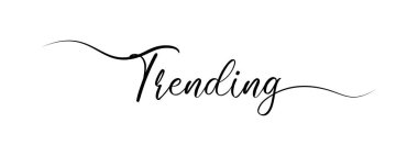 Basit harf trend betik hat sancak vektörü siyah renk