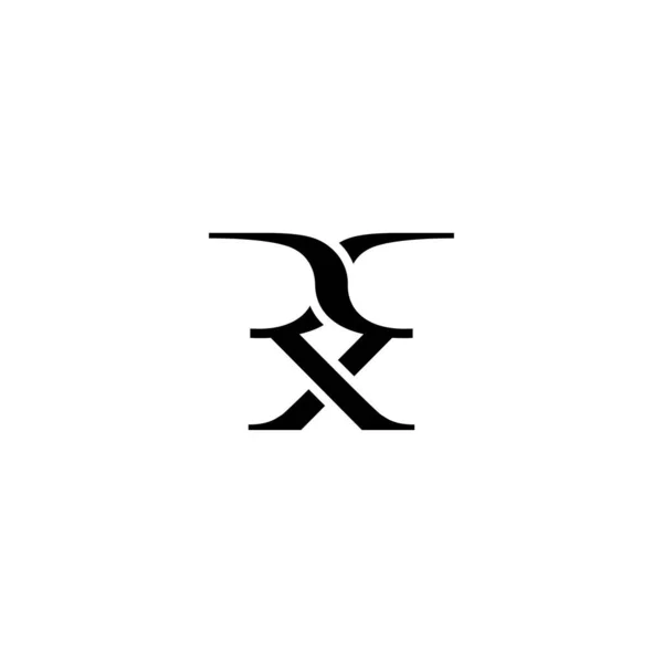 Letra Inicial Vetor Logotipo — Vetor de Stock