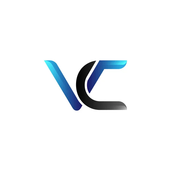 Första Bokstaven Modern Logotyp Vektor — Stock vektor