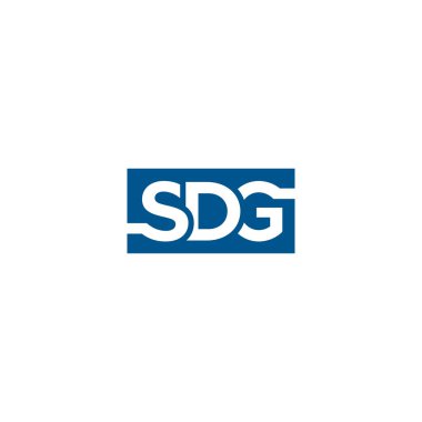 İlk harf SDG kare monogram logo vektörü