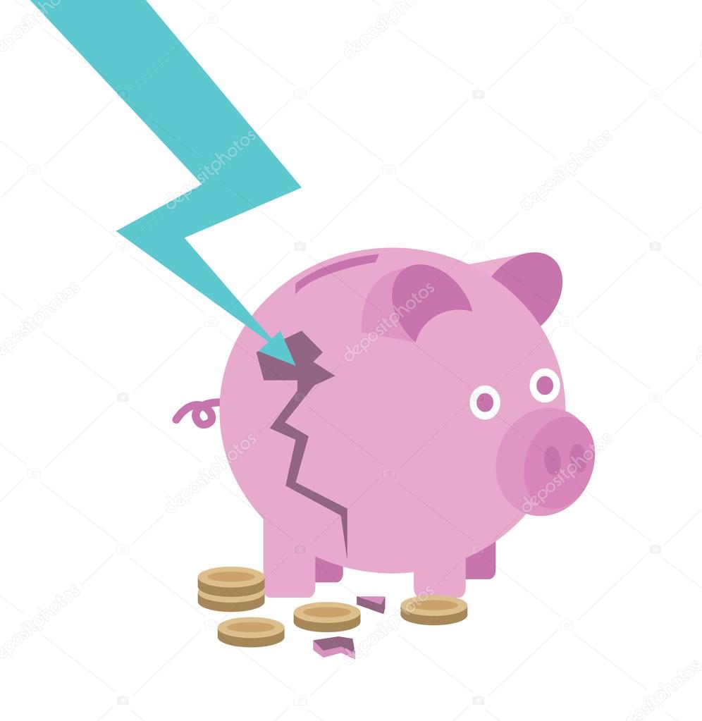 arrow piggy bank