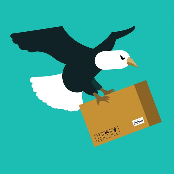 Eagle delivery. — Stock Vector