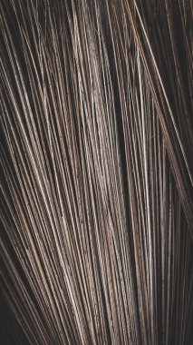 Geleneksel El Yapımı El Yapımı Aracından Hindistan cevizi Yaprağı Süpürge İplikleri, Detaylı Doğal Çizgiler ve Organik Örnekleri Kapat