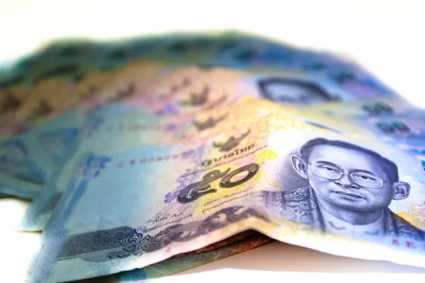 Pięćdziesięciu Baht tajski banknotów — Zdjęcie stockowe
