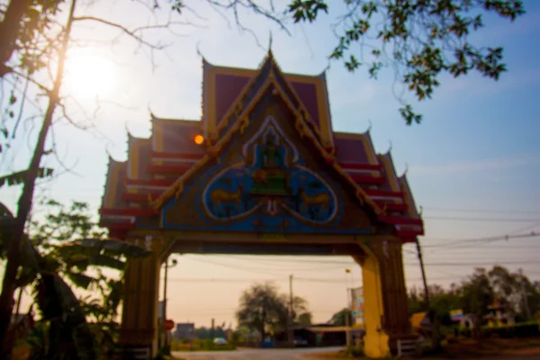 Hermoso templo de Tailandia entrada historia arquitectura edificio — Foto de Stock