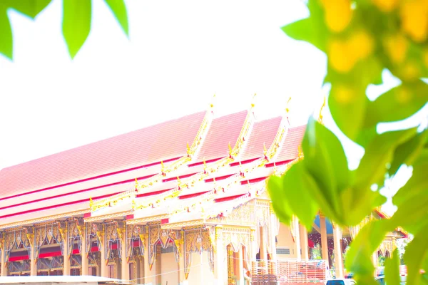 Schöne thailändische Tempel Geschichte Architektur Gebäude lizenzfreie Stockbilder