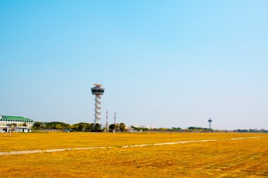 Hava Trafik Kontrol Kulesi Günbatımı Gökyüzü