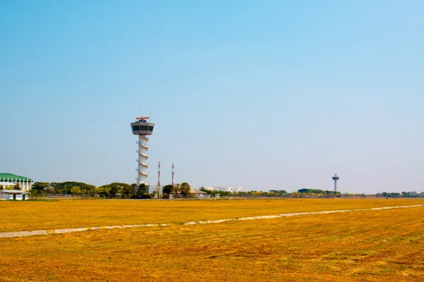 Air Traffic Control tower Sunset Sky — Stock Photo, Image