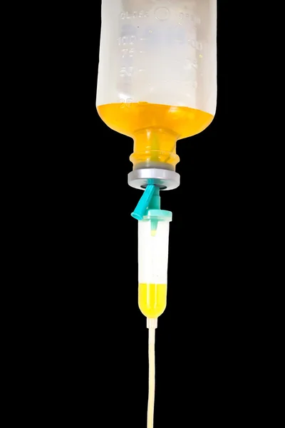 Tuzlu çözüm damla hastanede hasta ve infüzyon pompa yukarıya kapatmak