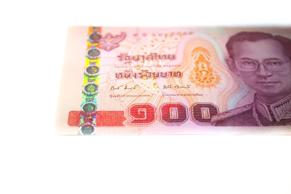 100 Notas Tailandesas — Fotografia de Stock