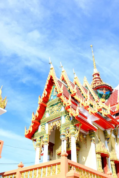 Bela Wat Thai Edifício Arquitetura Design Templo Tailandês — Fotografia de Stock