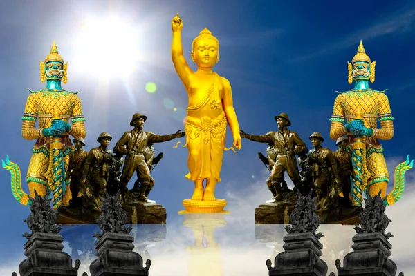 Statue Symbol Religion Asia Background — Stock Photo, Image