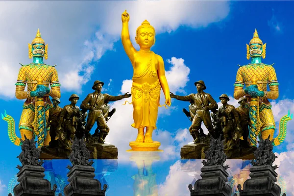 Statue Symbol Religion Asia Background — Stock Photo, Image