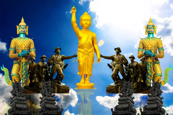 Statue Symbol Religion Asia Background — Stock Photo, Image