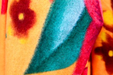 renkli kumaş dokusu