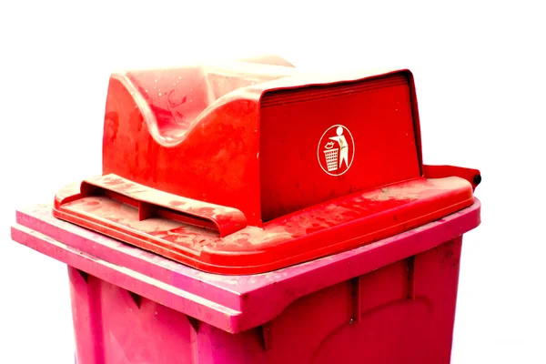 Kırmızı çöp — Stok fotoğraf