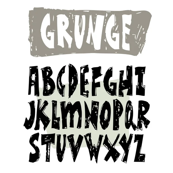 Alphabet grunge pour écrire — Image vectorielle