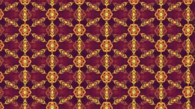  Kusursuz, çok renkli bir süs şeklinde soyut hareket arkaplanı