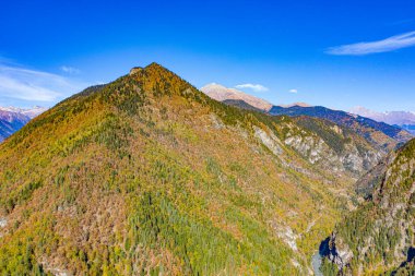 Racha, Georgia 'daki dağlar manzara ve manzara