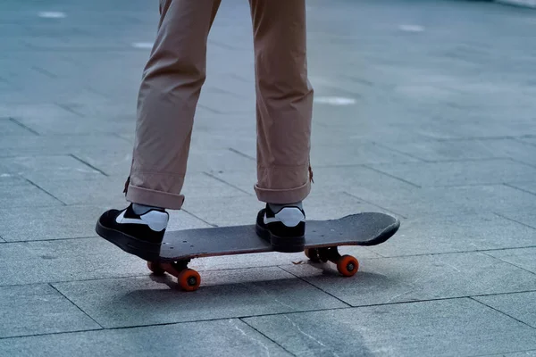 Chlapec Skateboardu Parku — Stock fotografie
