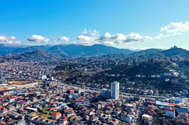 İnsansız hava aracından Batumi şehir görünümü