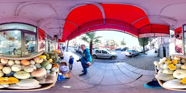 Batumi Georgia March 2021 360 Man Taking Pictures Fruit Shop — 图库照片