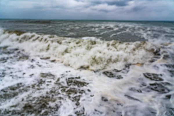 Mer Orageuse Nuages Pendant Une Tempête — Photo