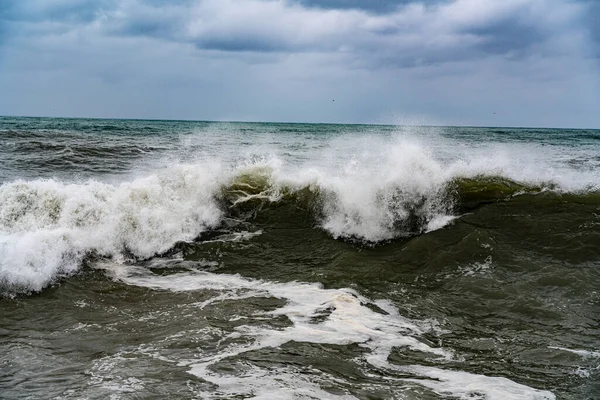 Stormachtige Golven Van Zwarte Zee — Stockfoto