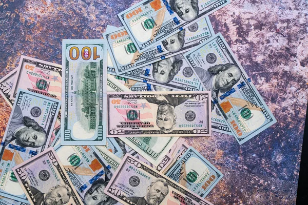 Soldi Americani Dollari Americani Valuta Statunitense — Foto Stock