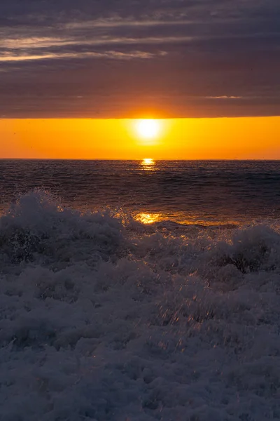 Puesta Sol Mar Negro Abril — Foto de Stock