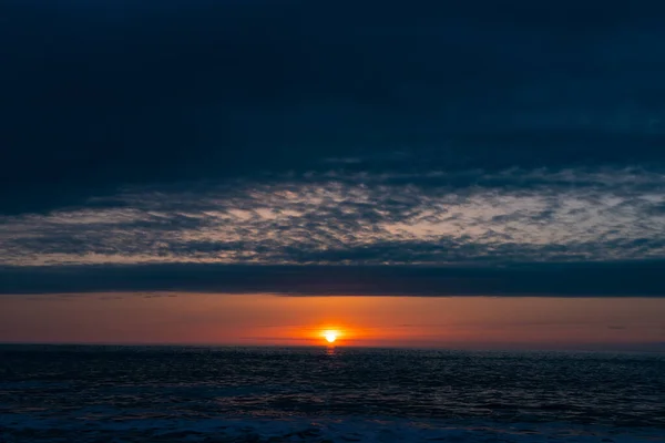 Закат Черном Море Апреле — стоковое фото