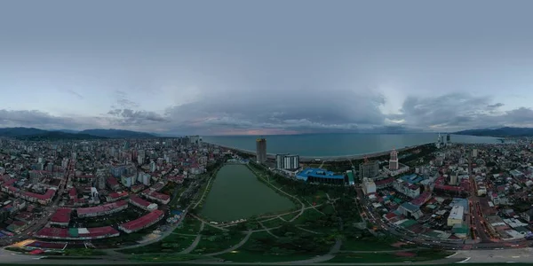 360 Lago Parque Desde Dron —  Fotos de Stock