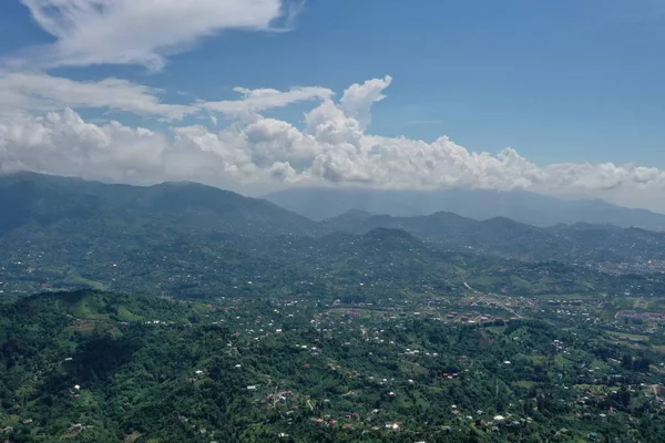 Uitzicht Bergen Bos Van Drone — Stockfoto