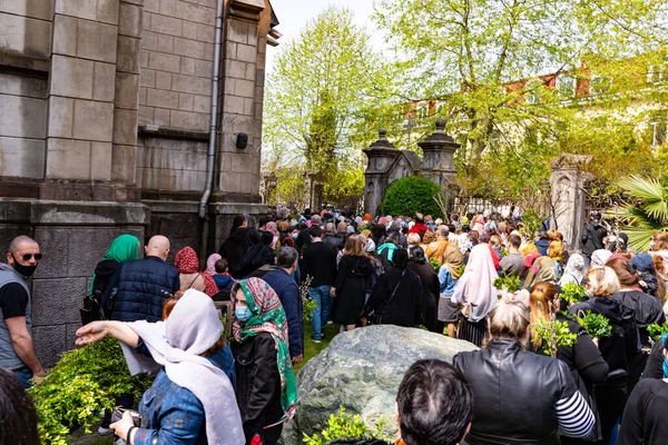 Batumi Georgien April 2021 Orthodoxer Feiertag Einzug Des Herrn Jerusalem — Stockfoto