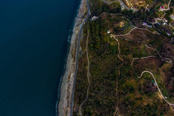 無人機から海の海岸の美しい景色 — ストック写真