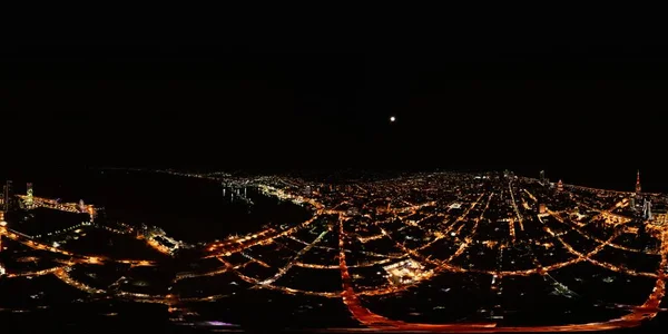 Batumi Georgia Abril 2021 Vista Aérea Ciudad Nocturna — Foto de Stock