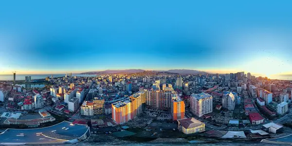 Batumi Geórgia Abril 2021 360Vr Panorama Cidade Pôr Sol — Fotografia de Stock