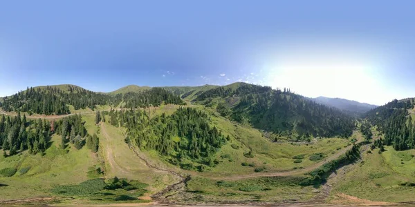 360 Gama Montanhas Árvores Perenes Parque Nacional — Fotografia de Stock