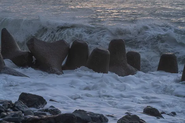 Golven Zwarte Zee — Stockfoto