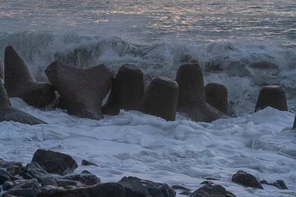 Хвилі Чорному Морі — стокове фото