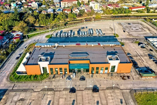 Batumi Georgien Maj 2021 Flygfoto Över Järnvägsstationen — Stockfoto