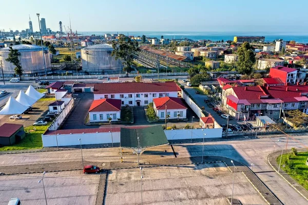 Batumi Georgia Mayo 2021 Vista Aérea Zona Industrial —  Fotos de Stock