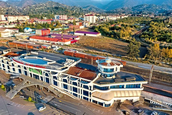 Batumi Georgia Května 2021 Nádraží Dronem — Stock fotografie
